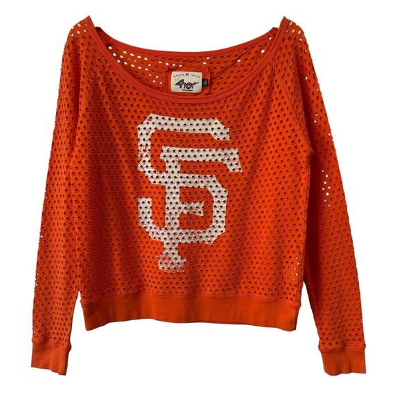 Carl Banks G-III 4 Her SF Giants Top MLB Semi Sheer Scoop Neck Lightweight Large - Picture 1 of 11